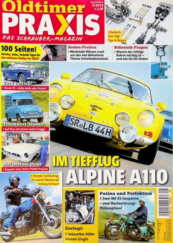 Deckblatt Oldtimer Praxis (09/2014)